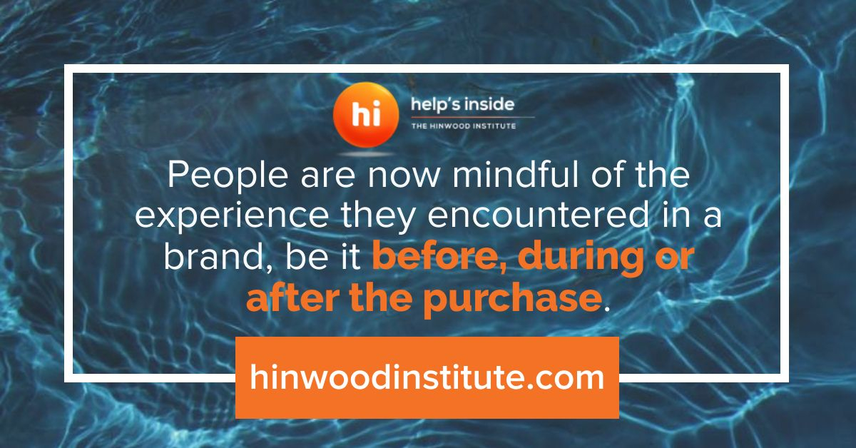 Customer service - People are now mindful of the experience they encountered in a brand, be it before, during or after the purchase.